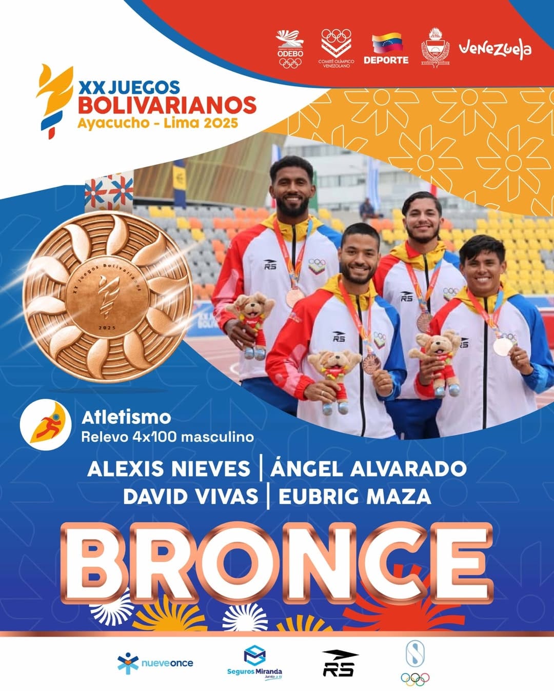 Sucrenses consiguieron nuevas medallas en los Juegos Bolivarianos: llevan 20 preseas