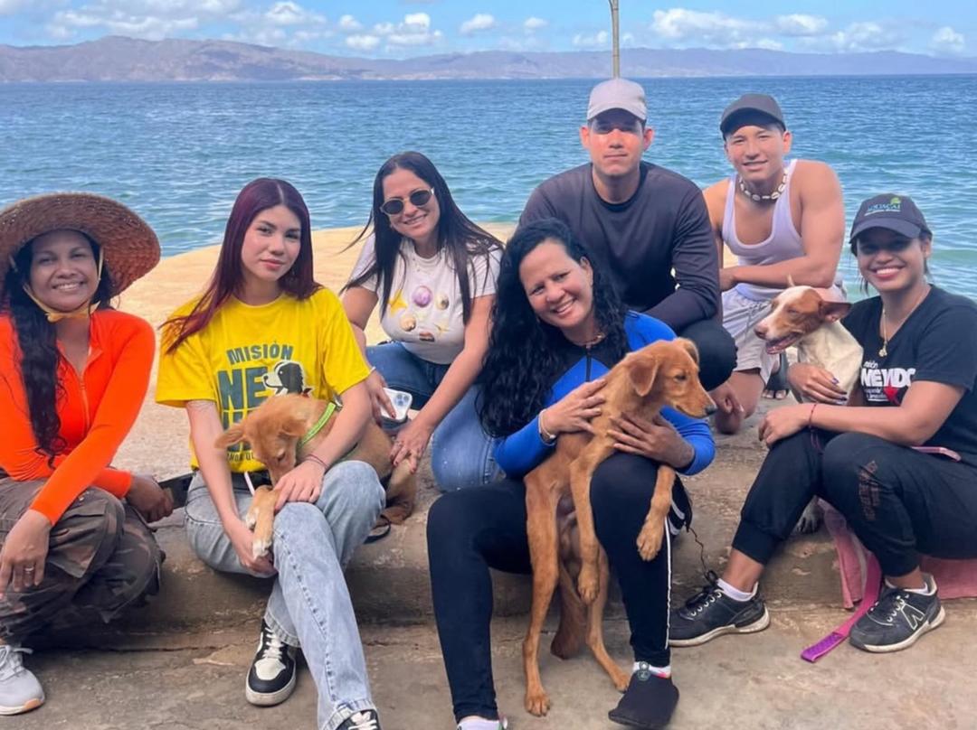 SUCRE | Rescataron a los cuatro perritos que se encontraban abandonados en playa La Ermita