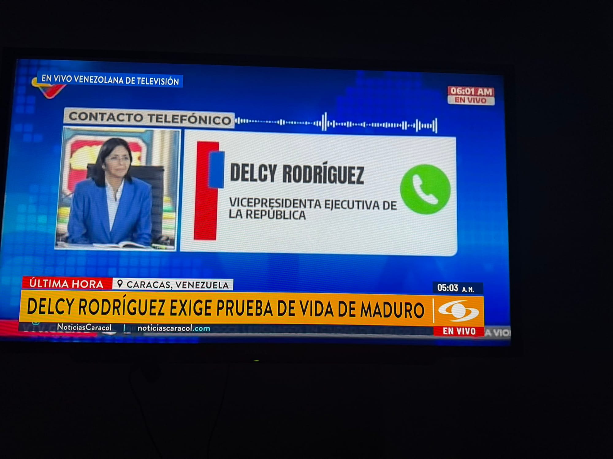 Delcy Rodríguez afirma que desconocen paradero de Nicolás Maduro y Cilia Flores: exigen fe de vida a Estados Unidos