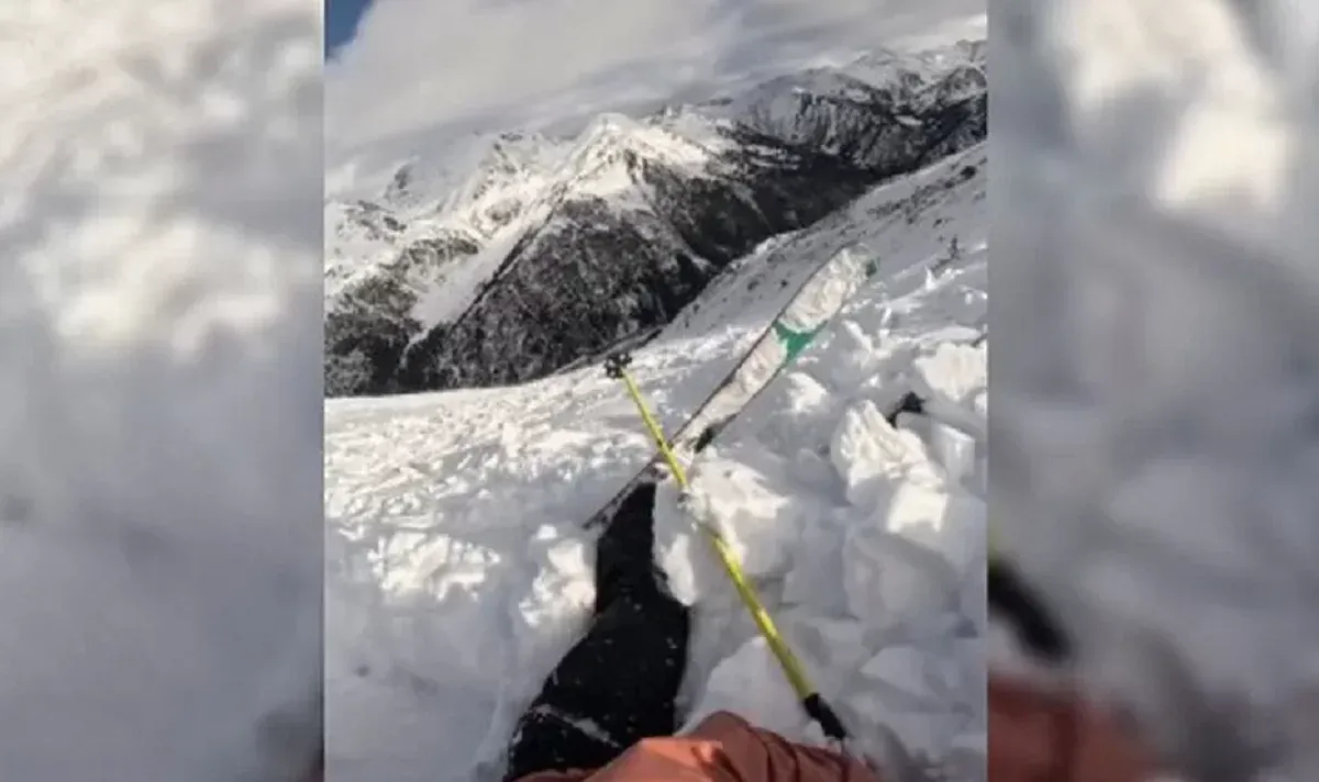 Esquiadora grabó el momento en que fue arrastrada por un alud en Andorra
