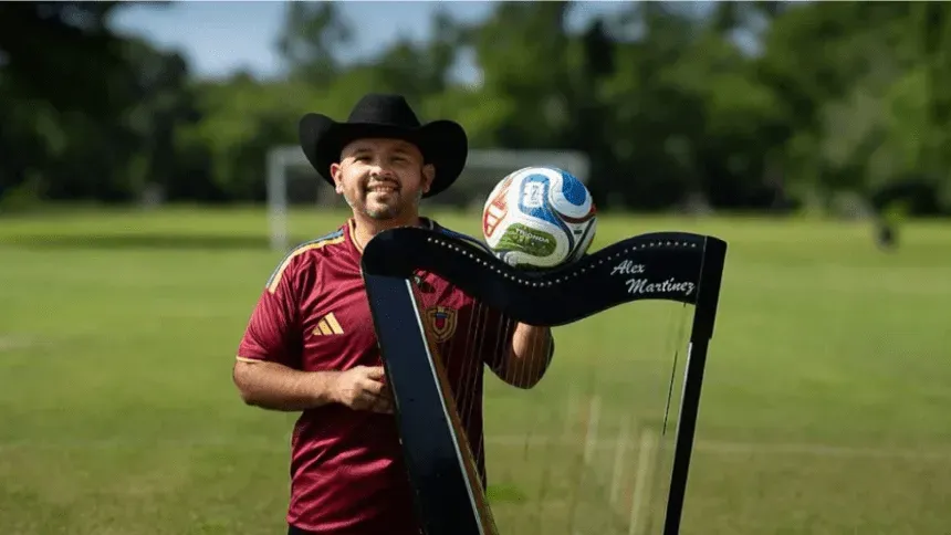 Alex Martínez: conoce al venezolano que tocará el arpa en la Copa del Mundo de Fútbol