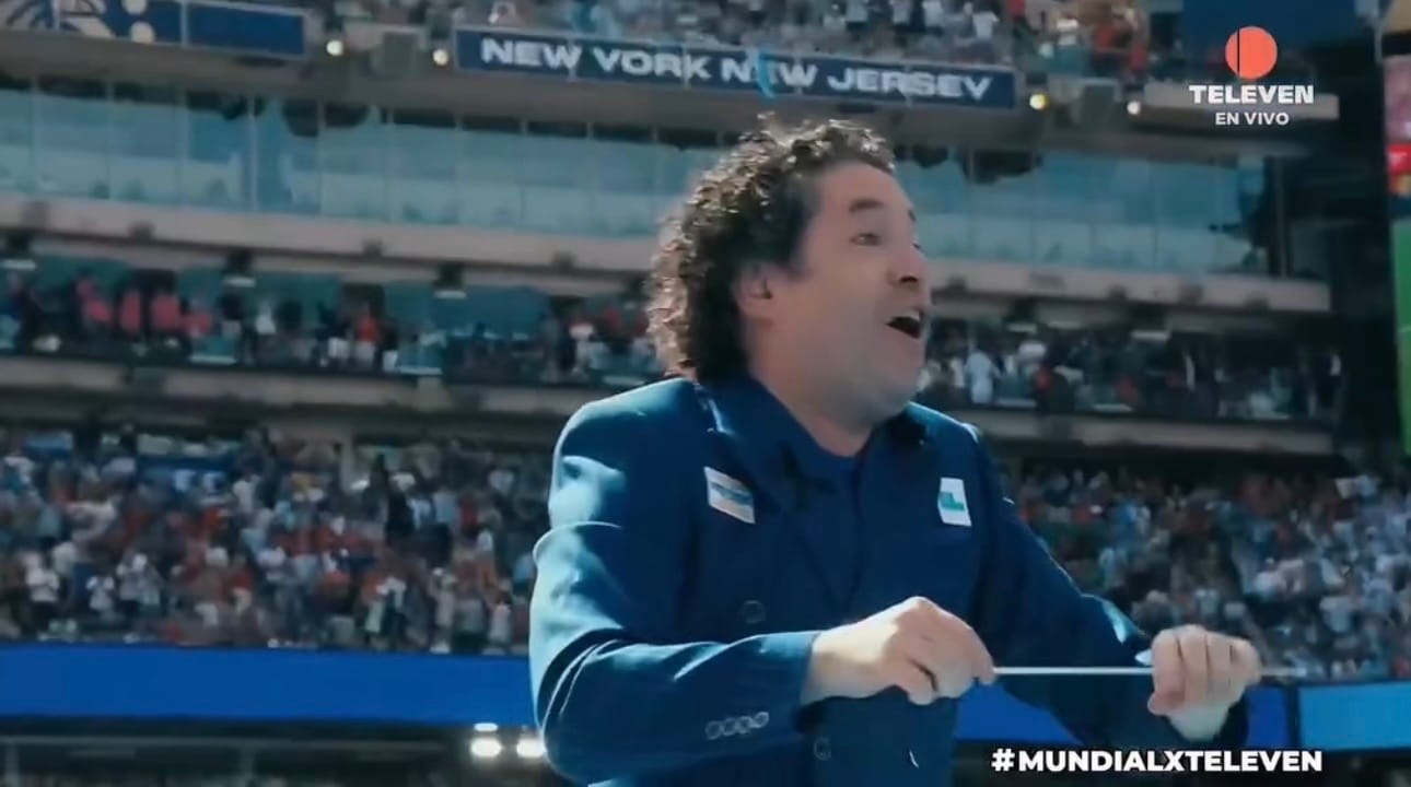 Gustavo Dudamel llevó el talento venezolano al show de medio tiempo de la final del Mundial