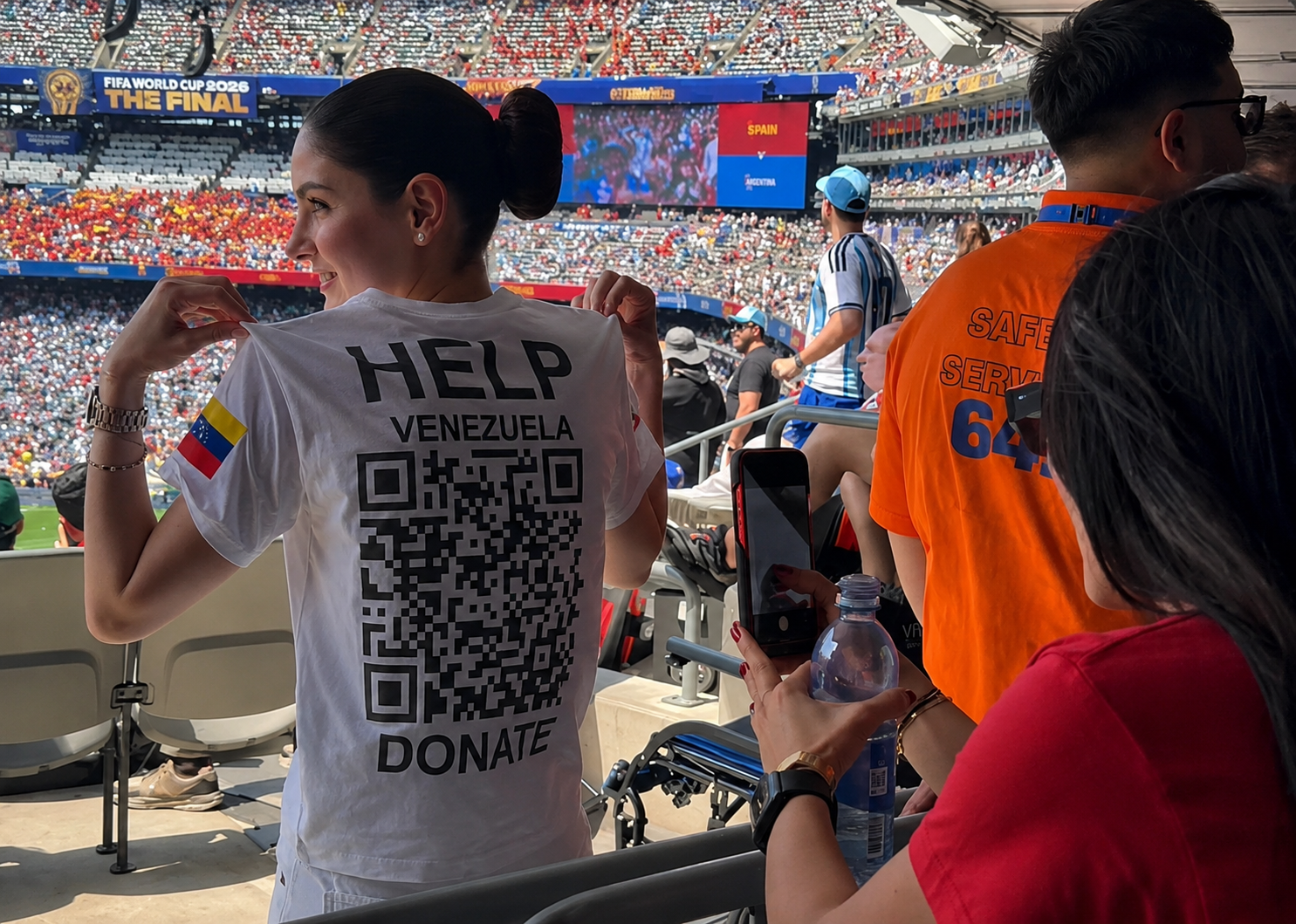 Stephany Abasali convirtió la final del Mundial en una plataforma para recaudar fondos por Venezuela