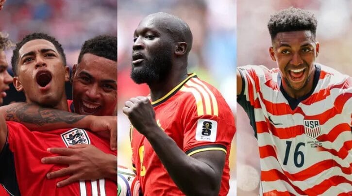 Estados Unidos, Inglaterra y BĂ©lgica, los nuevos clasificados a los octavos de final del Mundial de FĂștbol