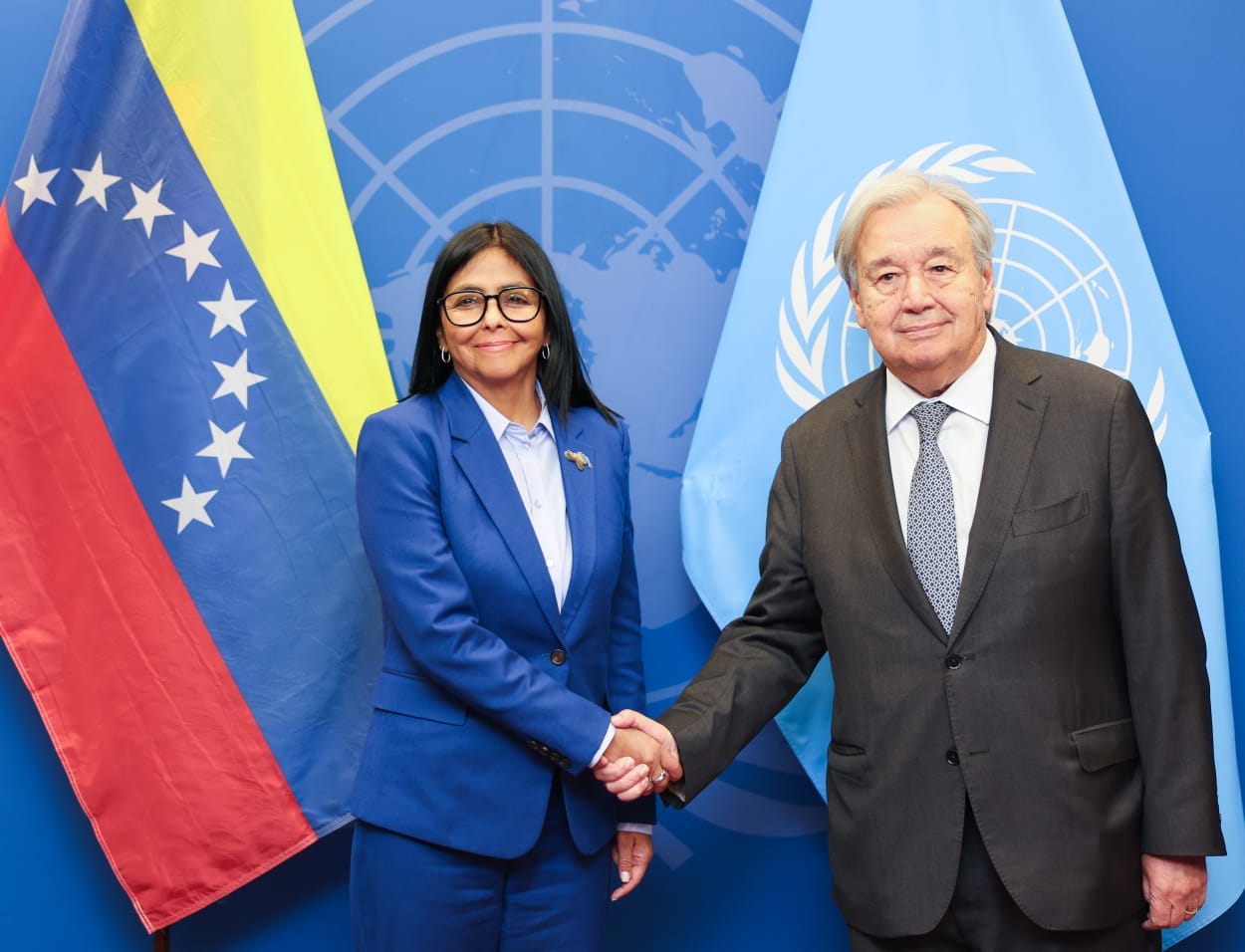 Delcy Rodríguez asistió a la Asamblea General de las Naciones Unidas en Nueva York