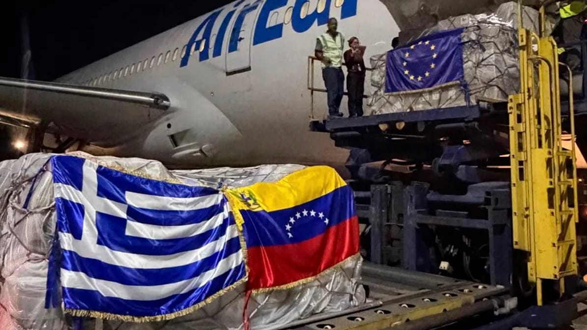 Venezuela recibió más de 11 toneladas de ayuda humanitaria procedente de Grecia