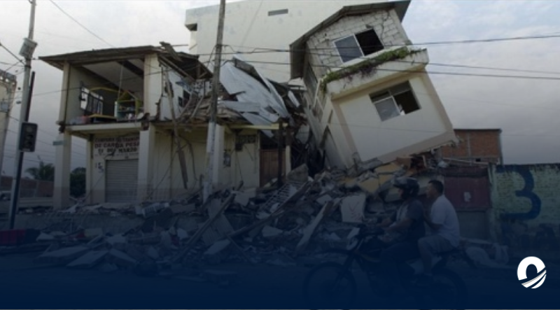 Se registró un sismo de 6,2 de magnitud en Ecuador que dejó varios daños materiales