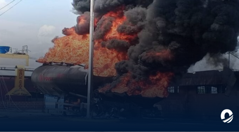 Cisterna de Pdvsa se incendia en Guárico y provoca fuerte explosión