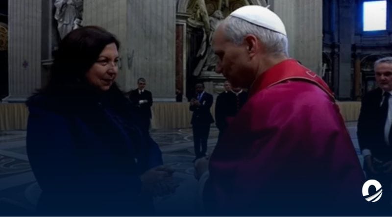 Alcaldesa de Caracas sostuvo encuentro con el Papa León XIV en el Vaticano