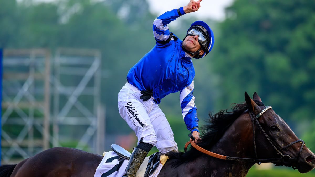 Jinete venezolano Junior Alvarado conquistó el Belmont Stakes 2025
