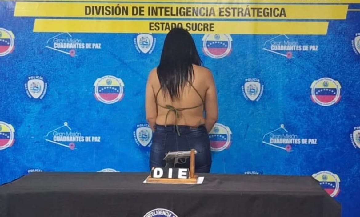 Mujer fue detenida por portar un arma de fuego sin permiso durante fiesta en Cumaná