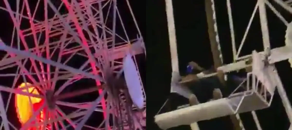 Niña resultó herida tras caer de una rueda de la fortuna en Brasil