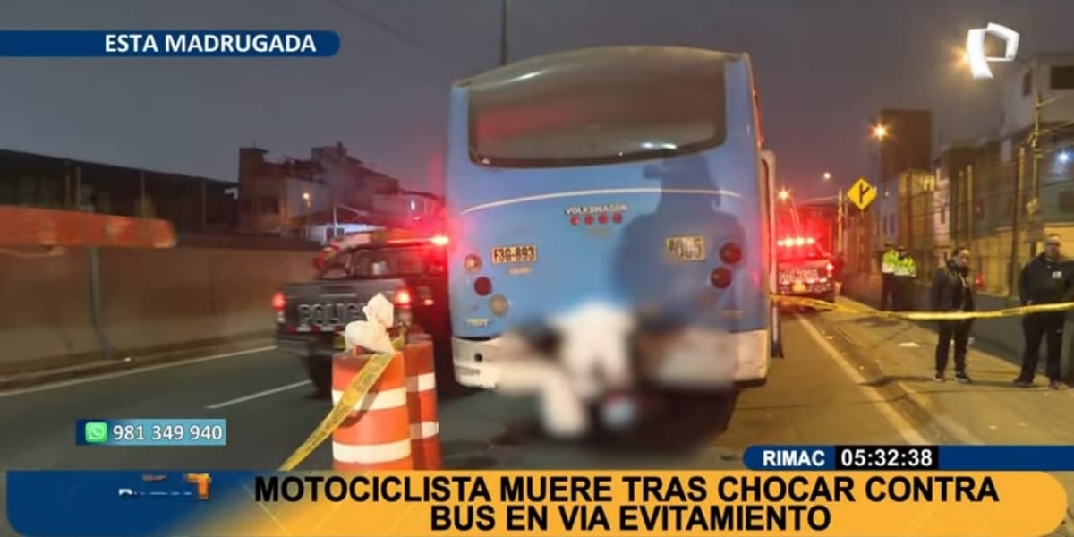 Joven venezolano murió tras impactar su moto contra un autobús en Perú