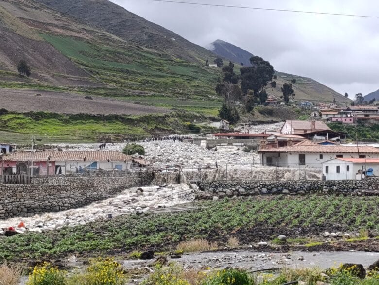 150 hectáreas de terreno cultivable quedaron destruidas por inundaciones en Los Andes