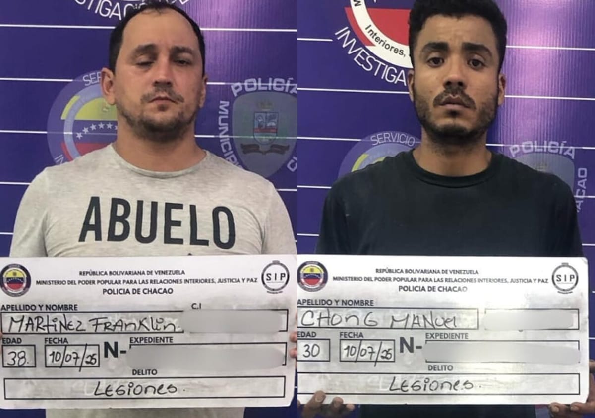 Dos hombre fueron detenidos por lanzar objetos desde una azotea y herir a una menor en Chacao