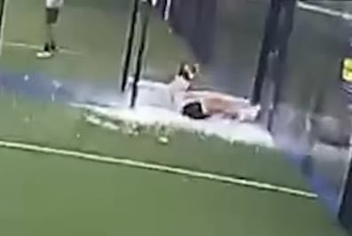 Jugador de pádel impactó contra una pared de vidrio durante un partido en Aragua