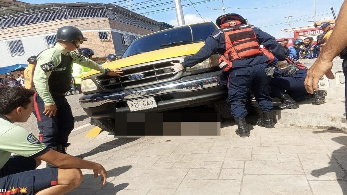 Hombre murió tras ser atropellado por un vehículo en reversa en Cojedes
