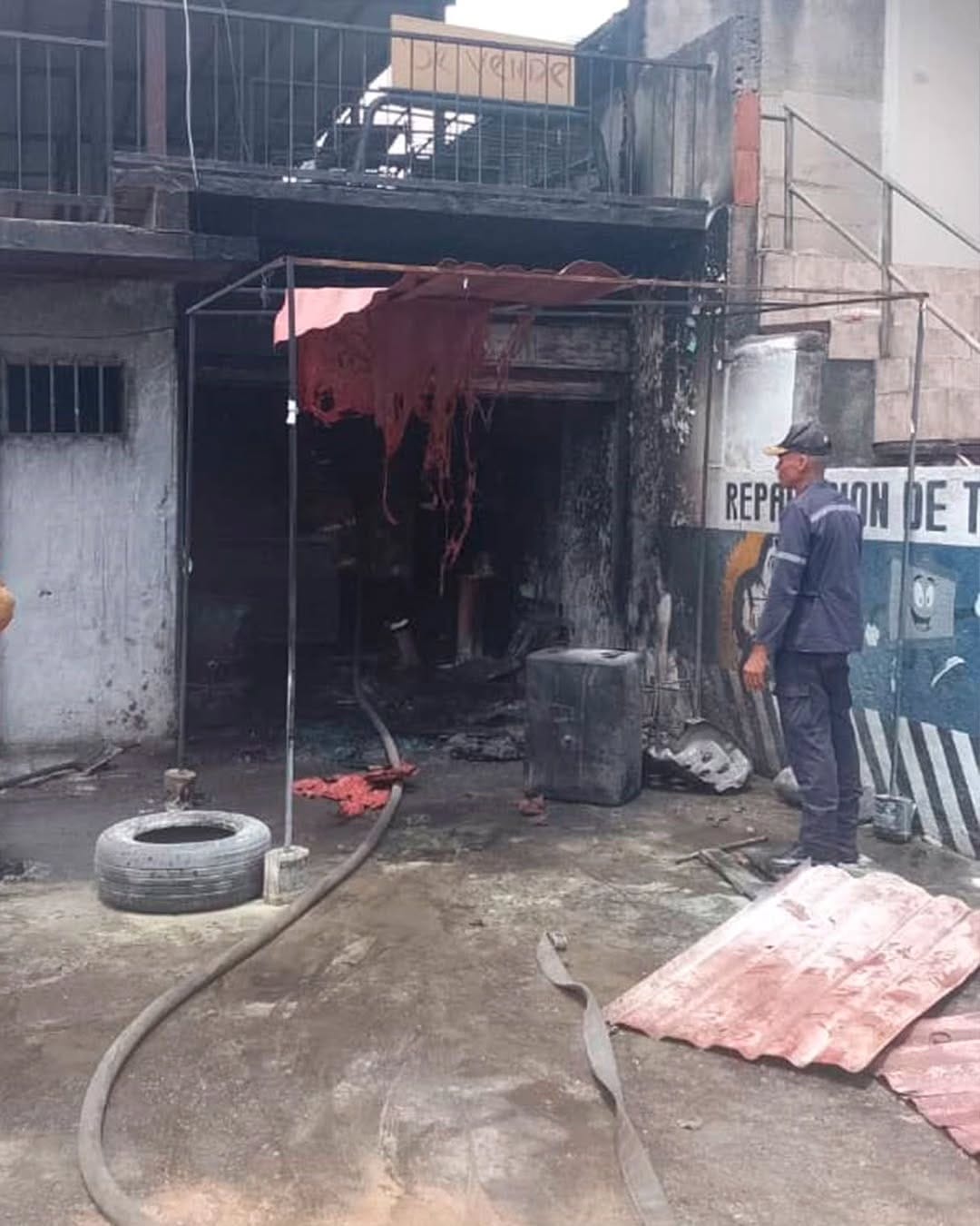 Explosión de una bombona de gas dejó un fallecido en taller mecánico de Aragua