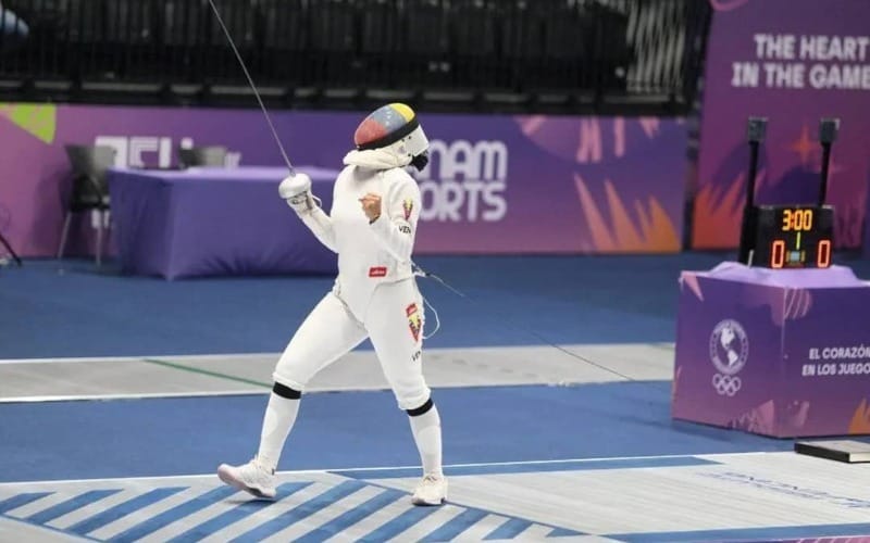 Espadista Victoria Guerrero le dio el primer oro a Venezuela en los II Juegos Panamericanos 2025