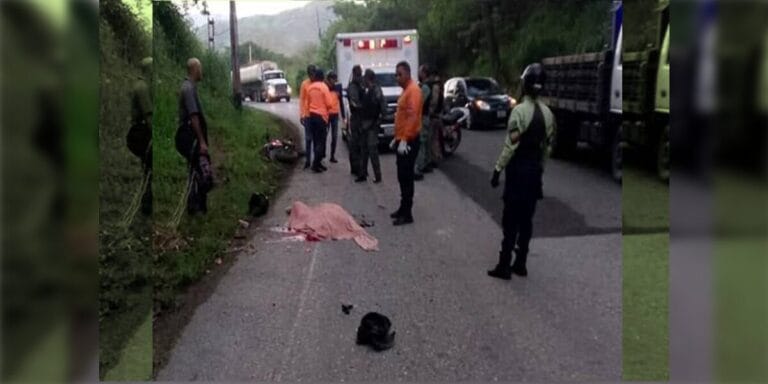 Joven estudiante perdió la vida tras impactar contra una gandola en Guárico