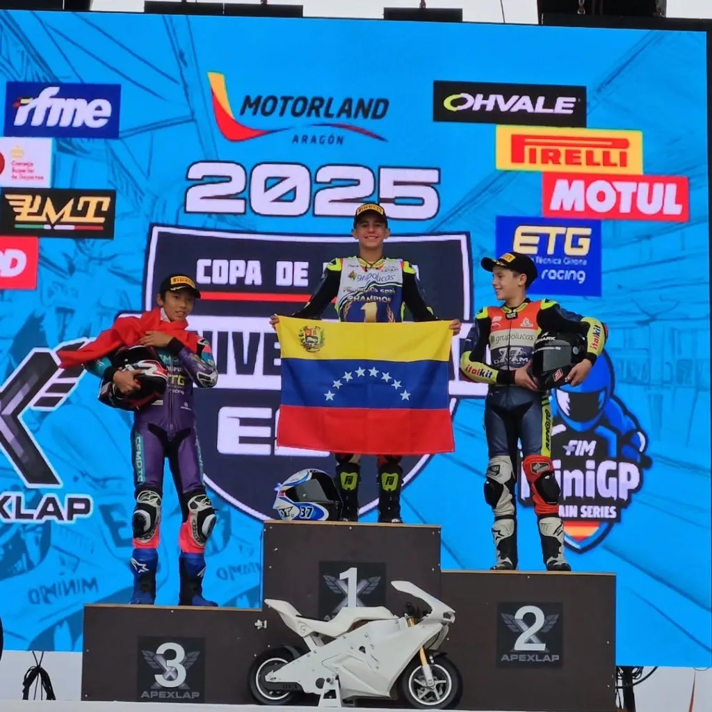 Venezolano Diego González ganó la FIM MiniGP Spain y aseguró su puesto en el Mundial
