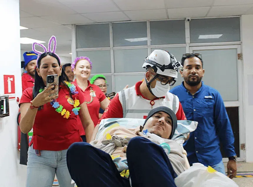 Venezolano fue dado de alta en Ecuador tras pasar tres años en cuidados intensivos