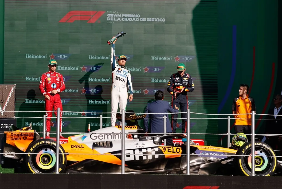 Nuevo líder del Mundial: Lando Norris triunfó en el Gran Premio de México de Fórmula 1