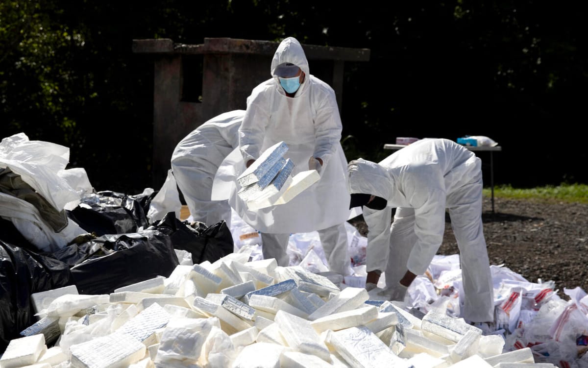 Incineraron más de una tonelada de cocaína en República Dominicana