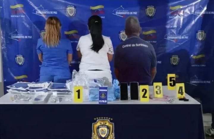 Detenidas tres personas por robar insumos del hospital de Porlamar