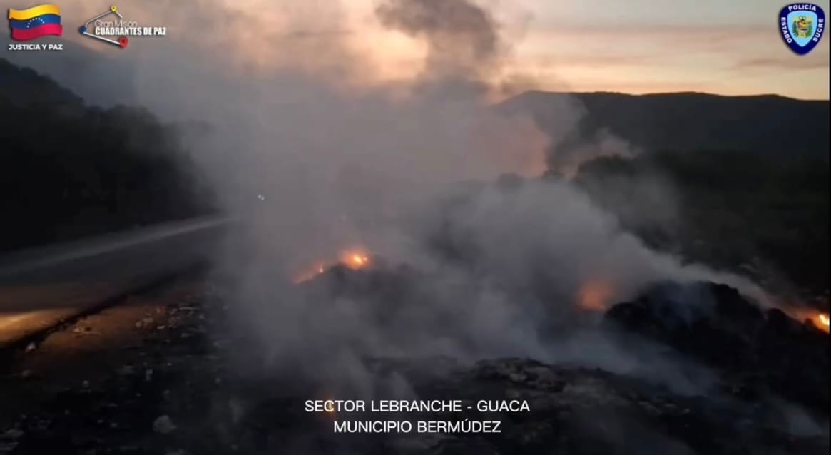 15 detenidos por presuntamente causar incendio en el vertedero de Carúpano