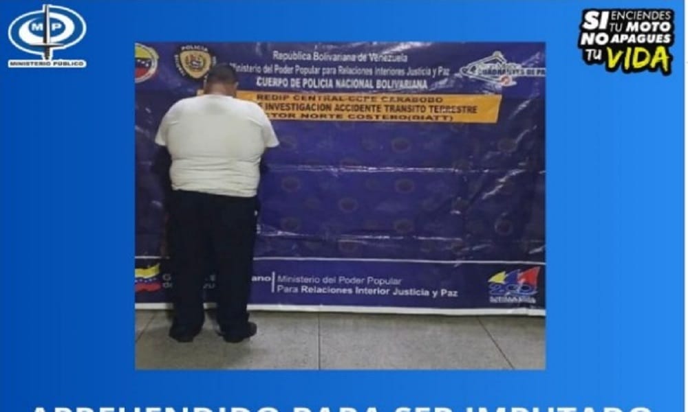 Hombre fue detenido por atropellar y causar la muerte de un niño de 12 años en Carabobo