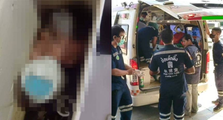 Hallaron a una bebé  dentro del tanque de una poceta en Tailandia