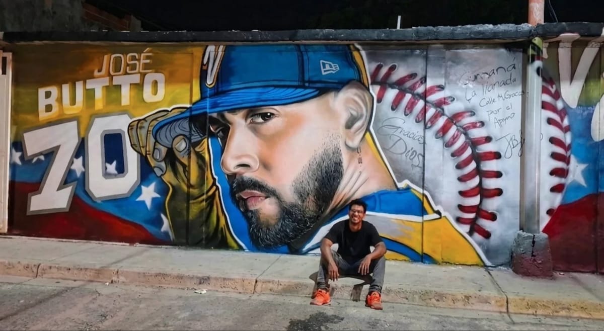 SUCRE | Sorprenden al cumanés José Buttó con un mural en su honor en la calle 14 de La Llanada