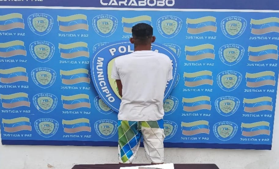 Detuvieron en flagrancia a sujeto que intentó atacar a su pareja en Carabobo