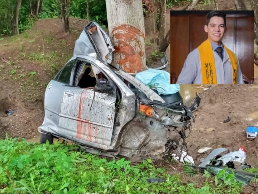 Joven médico falleció tras impactar su vehículo contra un árbol en Guanare