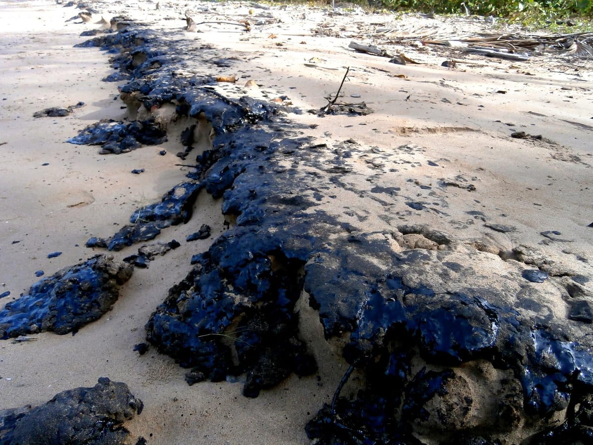 Derrame de crudo proveniente de Trinidad y Tobago afecta las costas de Sucre y Delta Amacuro