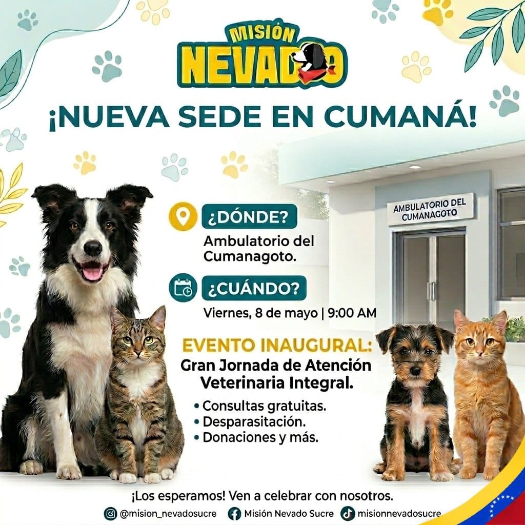 SUCRE | Misión Nevado inaugurará nueva sede en Cumaná el 08 de mayo