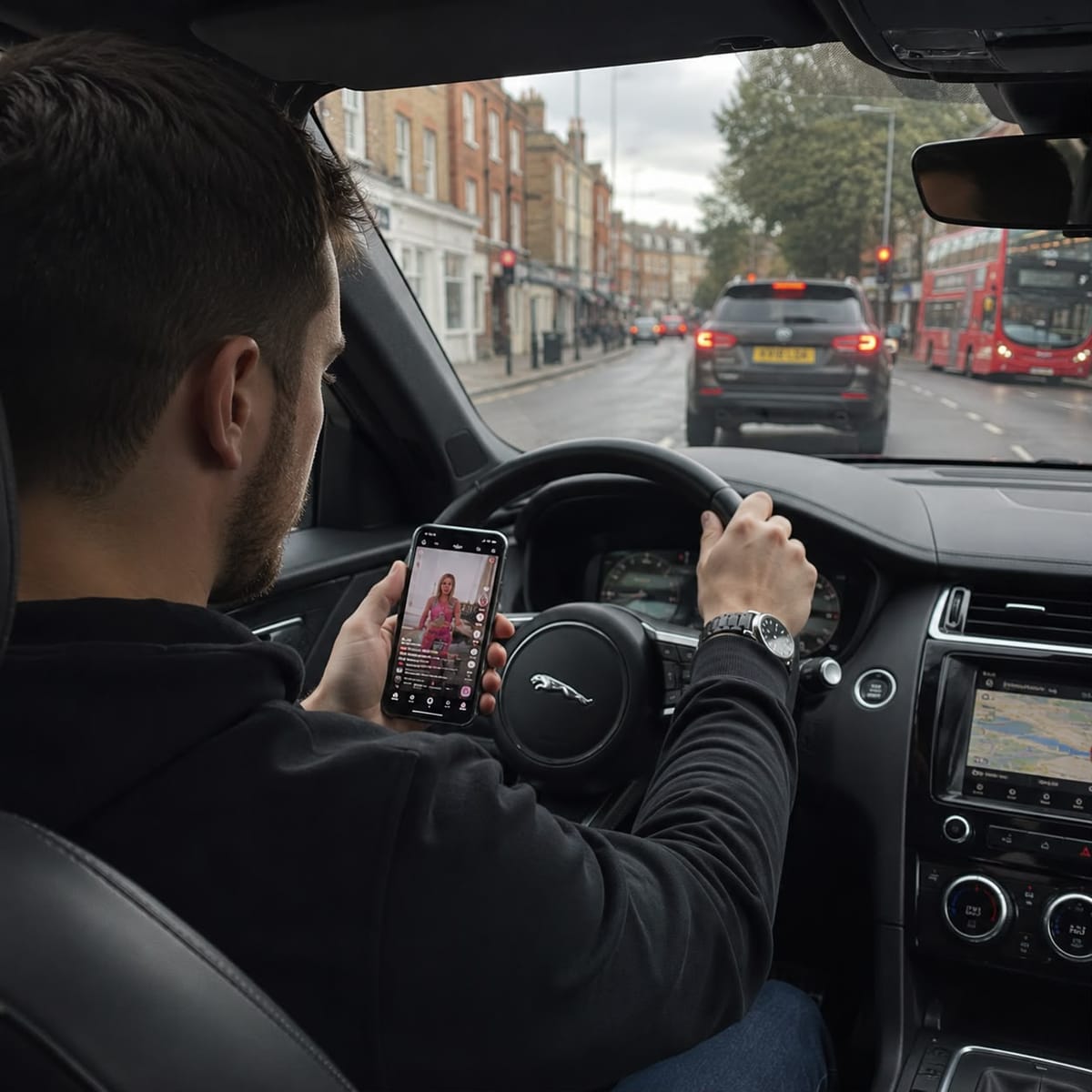 Hombre provocó accidente en Inglaterra mientras veía TikTok al conducir: murió un bebé