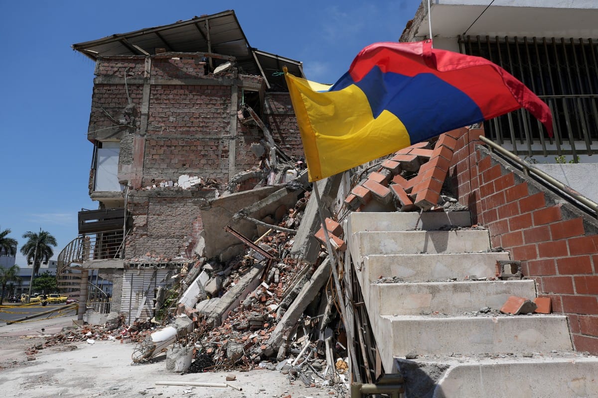 Colombia inicia la reconstrucción de zonas afectadas por el terremoto del 10 de agosto