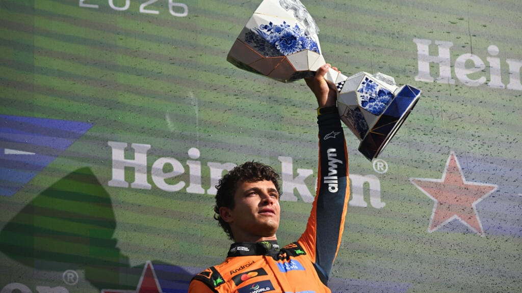 Lando Norris extendió su buena racha tras ganar en Países Bajos