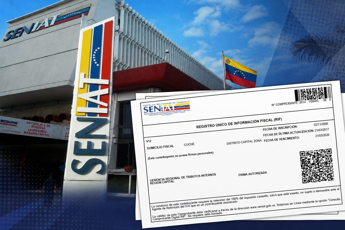 Seniat elimina la fecha de vencimiento del RIF: usuarios no deberán renovarlo periódicamente