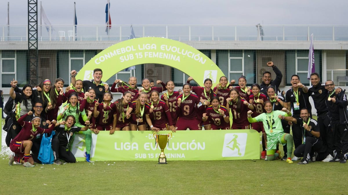 Vinotinto Sub-15 Femenina se coronó campeona de la Conmebol Liga Evolución por primera vez en su historia