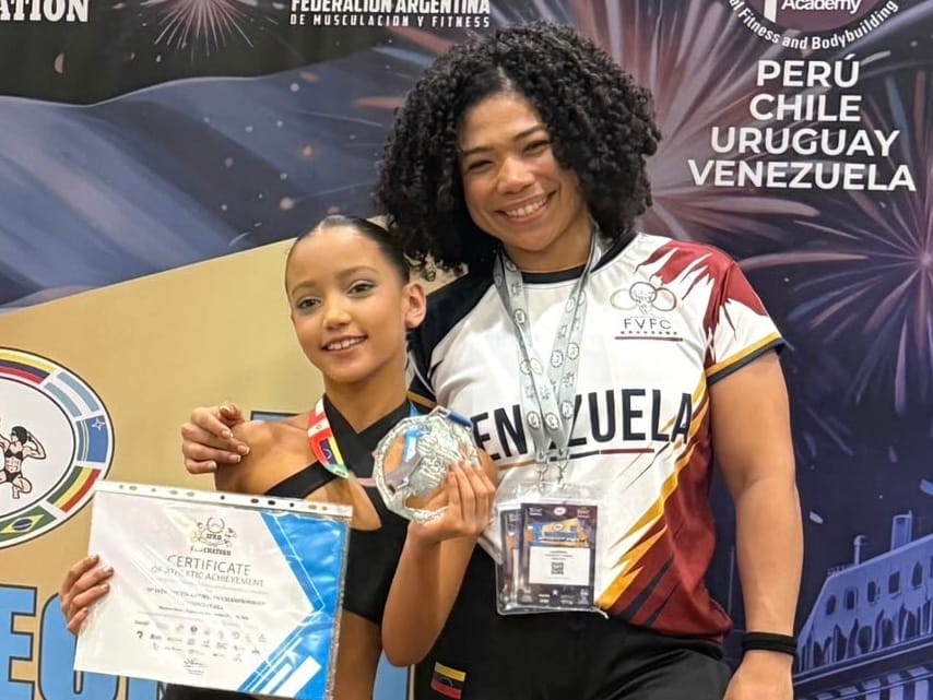 Atleta cumanesa obtuvo medalla de plata en el Sudamericano de Children Fitness en Argentina