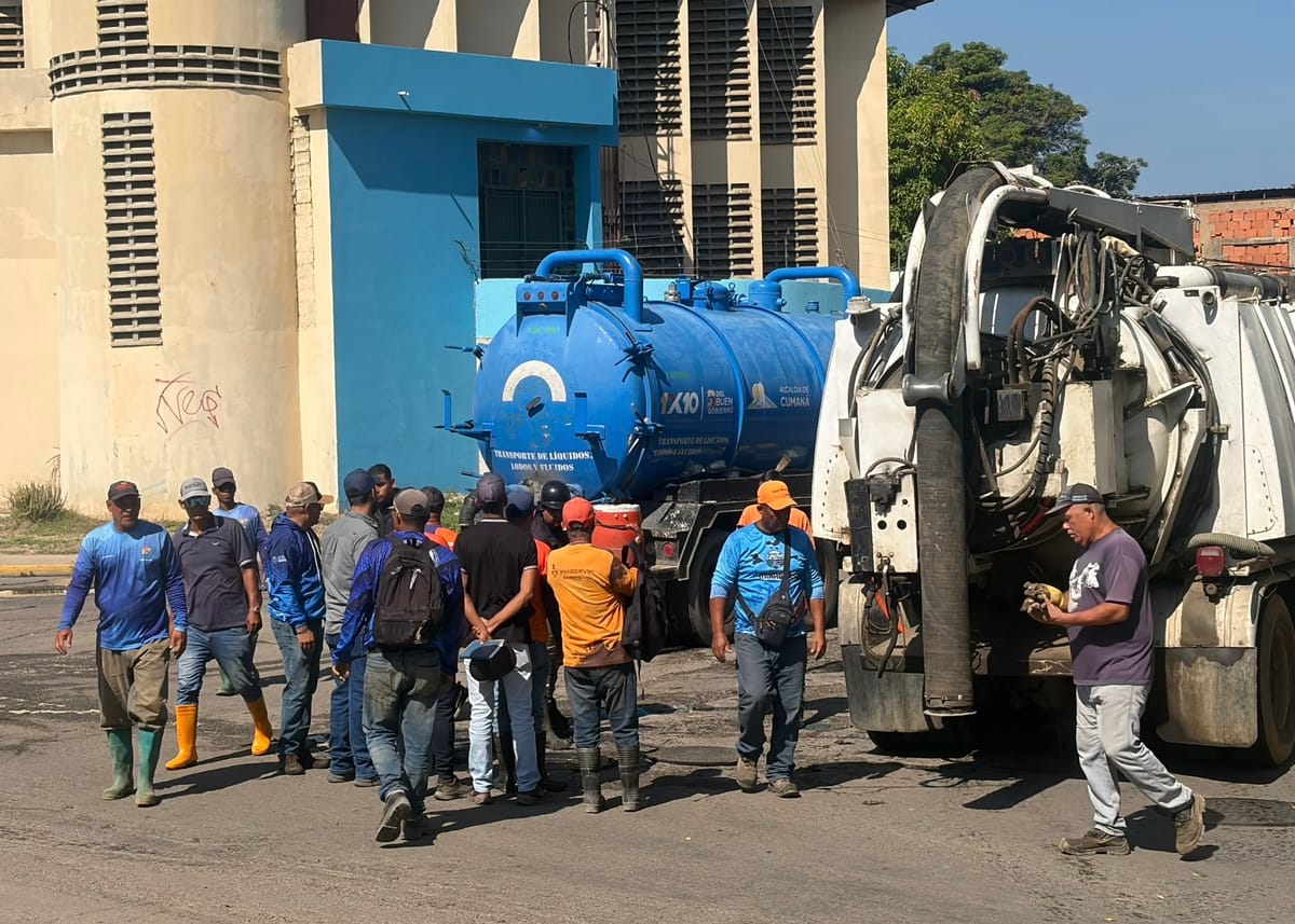 SUCRE | Activaron plan piloto para el mantenimiento de la red de aguas servidas en Sucre