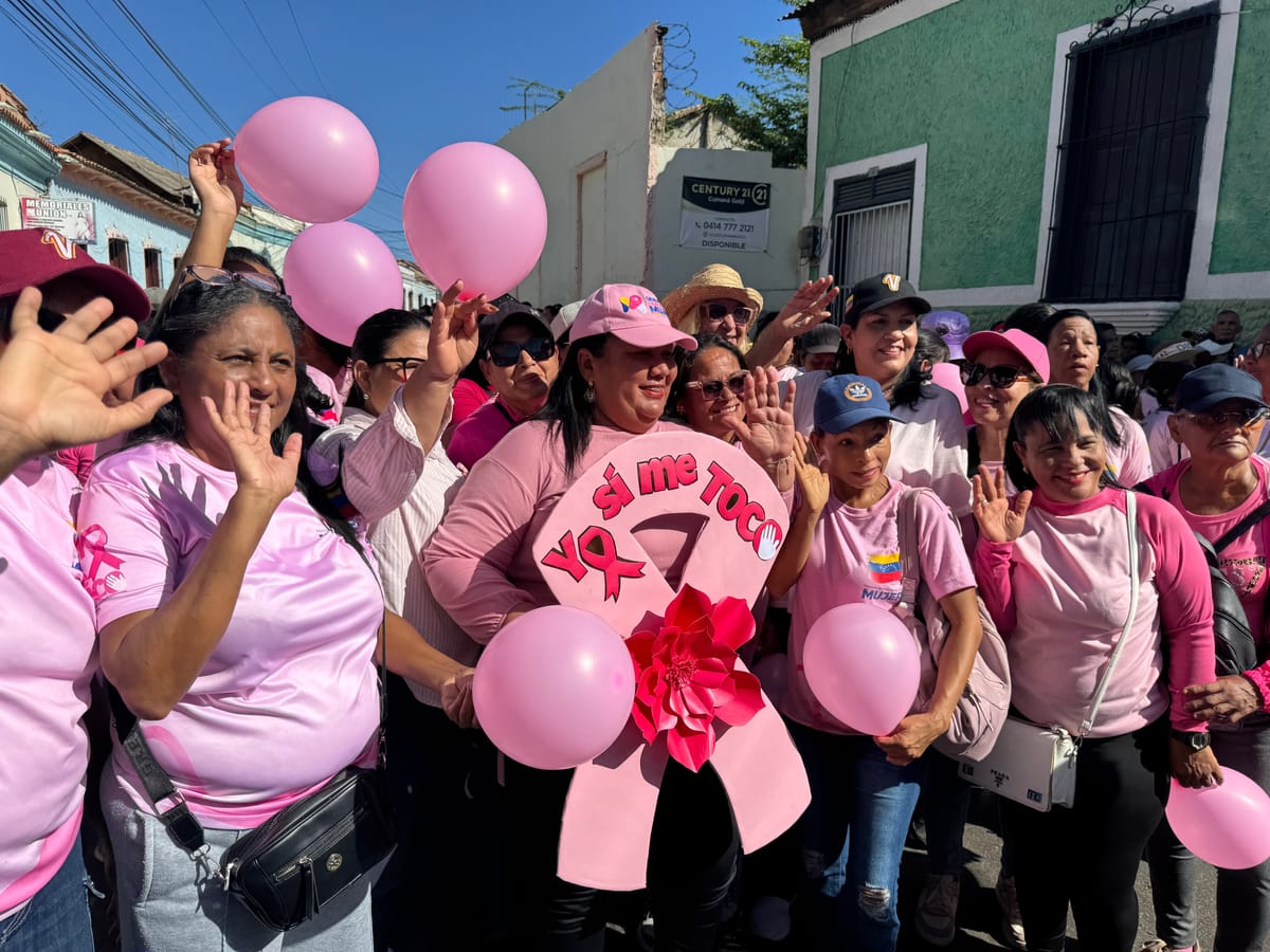 SUCRE | Cumaná inició el mes rosa con una marcha por la prevención del cáncer de mama