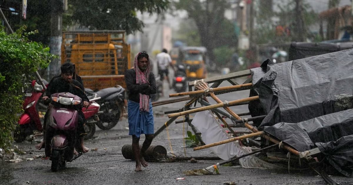 Ciclón Arnab provoca inundaciones y deja tres fallecidos en India