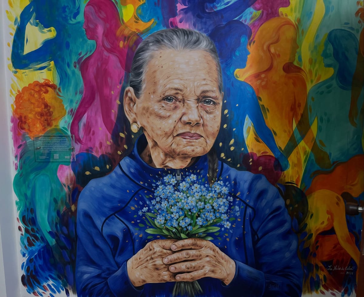 Amnistía Internacional reveló un mural en honor a Carmen Teresa Navas