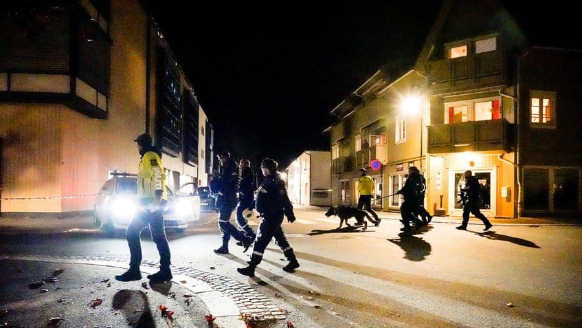 Ataque con arco y flechas en Noruega dejó cuatro muertos y varias heridos