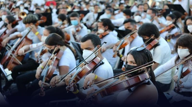 Venezuela hizo historia con 12.098 músicos buscando el Récord Guinness