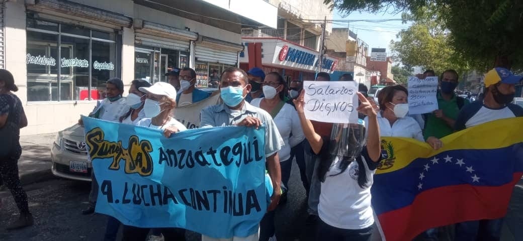 Anzoátegui | Trabajadores de la salud marcharon por salarios dignos en Barcelona